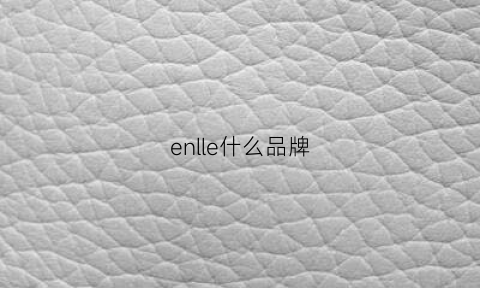 enlle什么品牌(energie是什么牌子)