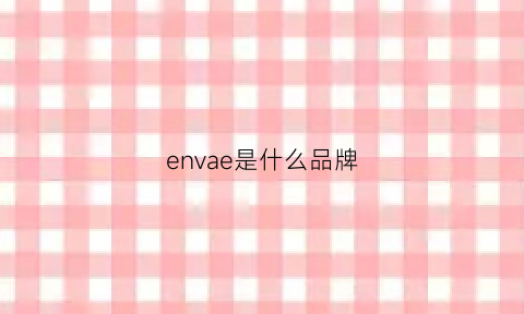 envae是什么品牌