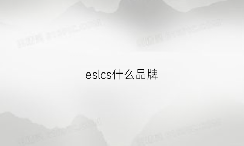 eslcs什么品牌(esi是什么品牌)