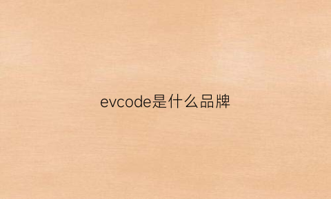 evcode是什么品牌(evesec是什么品牌的衣服)