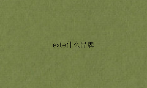 exte什么品牌