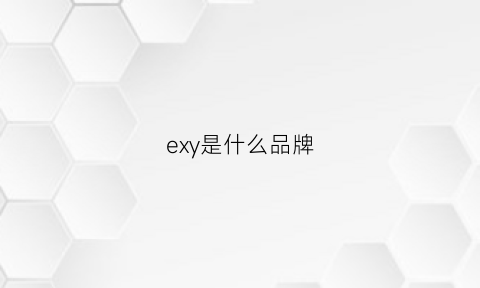 exy是什么品牌