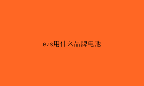 ezs用什么品牌电池(ez4电池)