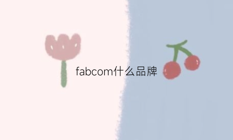 fabcom什么品牌(fabl是什么牌子)