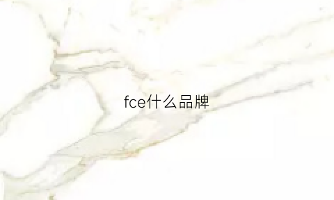 fce什么品牌(fce小众品牌)