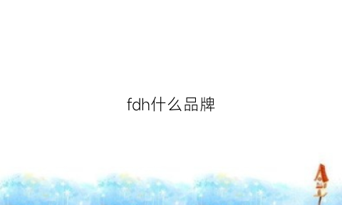 fdh什么品牌