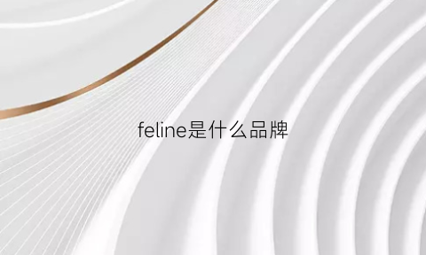 feline是什么品牌(fineline是什么牌子)