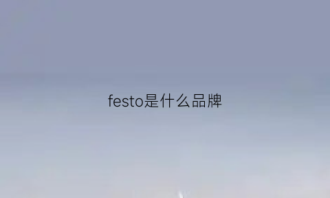 festo是什么品牌