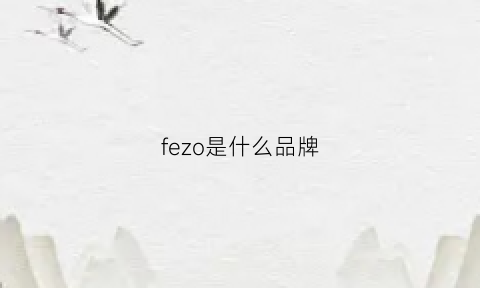 fezo是什么品牌(fel是什么牌子)