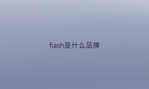 fiash是什么品牌(fla是什么品牌)