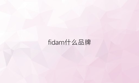 fidam什么品牌(fima什么档次)