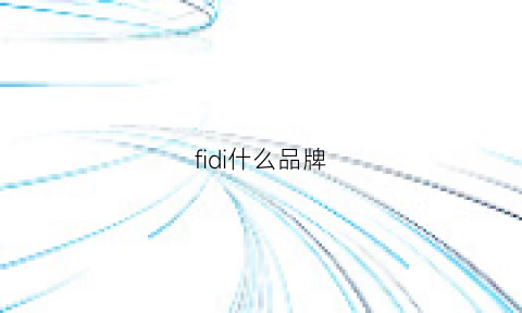 fidi什么品牌(fido什么品牌)