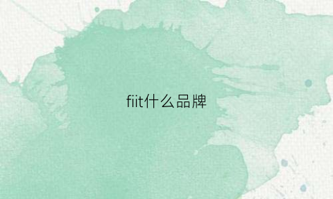 fiit什么品牌(fil什么牌子)