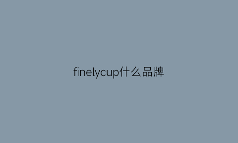 finelycup什么品牌