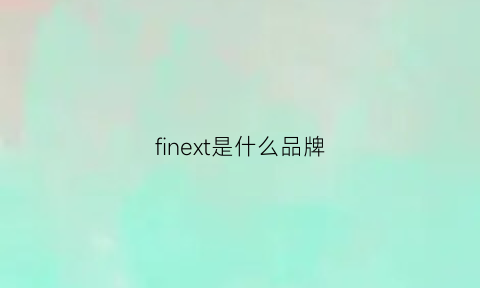 finext是什么品牌