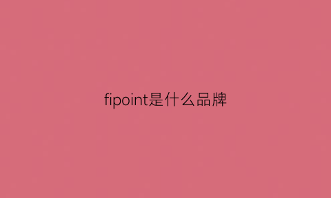 fipoint是什么品牌