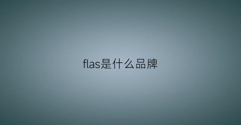 flas是什么品牌(flask是什么品牌)