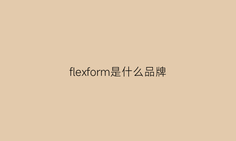 flexform是什么品牌(flex是什么牌子)