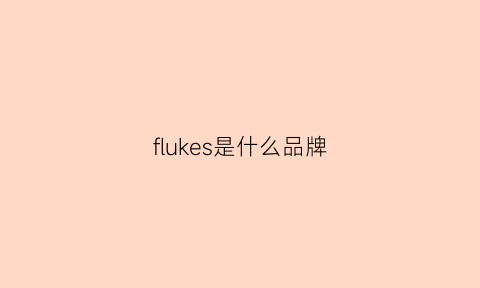 flukes是什么品牌