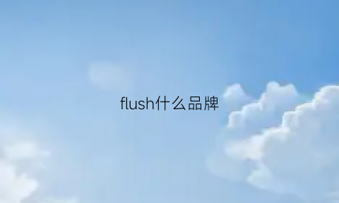 flush什么品牌(flossy是什么品牌)