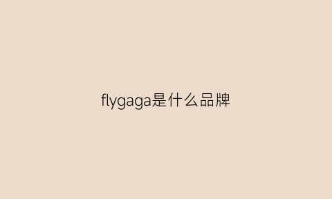 flygaga是什么品牌