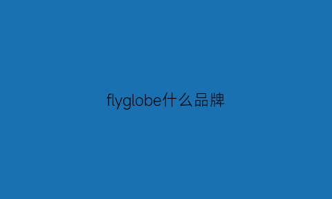 flyglobe什么品牌