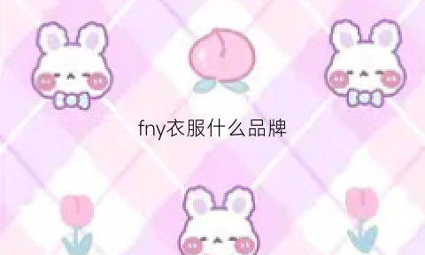 fny衣服什么品牌(fn服装品牌)