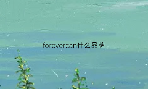 forevercan什么品牌(forevercan是什么牌子的衣服)