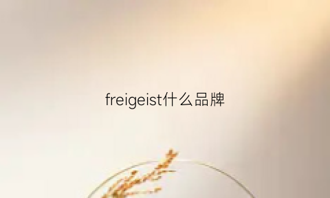 freigeist什么品牌(fredginger是什么牌子)