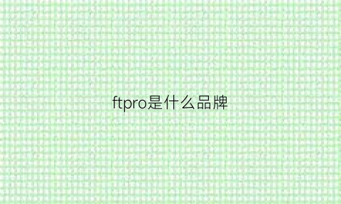 ftpro是什么品牌