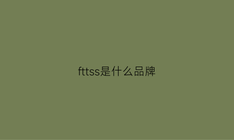 fttss是什么品牌