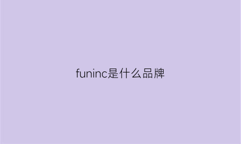 funinc是什么品牌(funai是什么品牌)