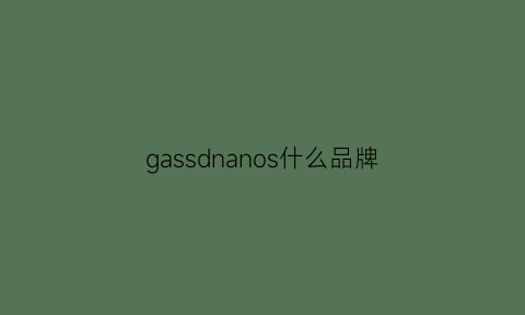 gassdnanos什么品牌(gasn是什么品牌)