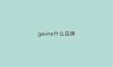 gavine什么品牌