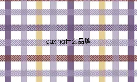 gaxing什么品牌(gaha啥牌子)