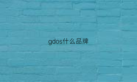 gdos什么品牌(gds是什么牌子)