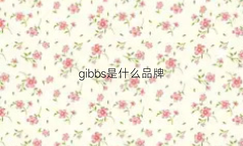 gibbs是什么品牌(giggles是什么品牌)