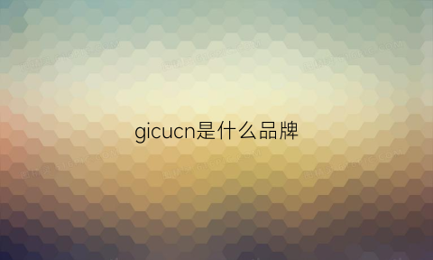 gicucn是什么品牌(gi是什么牌子)