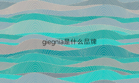 giegnia是什么品牌(gigarnee是哪的品牌)