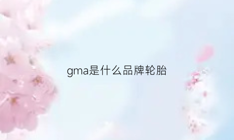 gma是什么品牌轮胎(maga是什么轮胎)