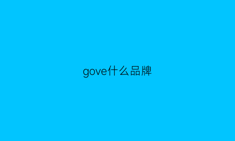 gove什么品牌(govee是什么品牌)