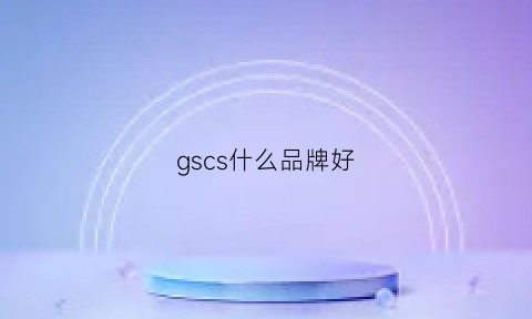 gscs什么品牌好