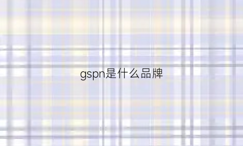 gspn是什么品牌(pg是什么品牌)