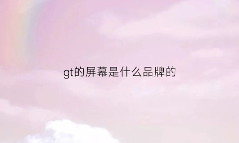 gt的屏幕是什么品牌的