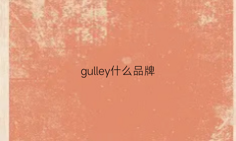 gulley什么品牌(guriel品牌)