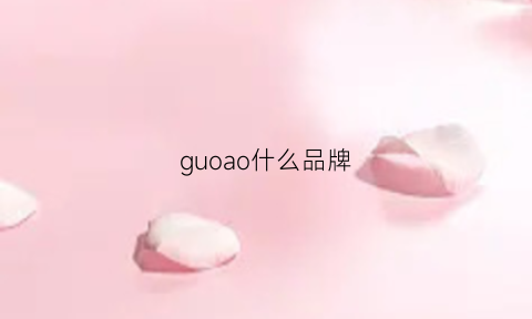 guoao什么品牌(guoci什么牌子)