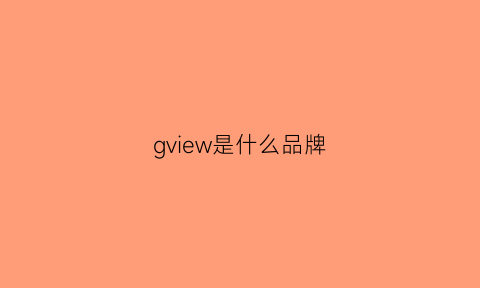 gview是什么品牌(gwi是什么牌子)