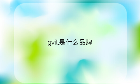 gvill是什么品牌