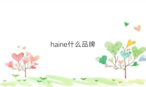 haine什么品牌(haix是什么品牌)