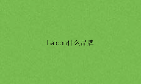 halcon什么品牌(halcon正版价格)